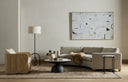 Corbett Coffee Table - Creamy Taupe Marble | Small