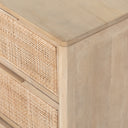 Sydney 6 Drawer Dresser - Natural Cane
