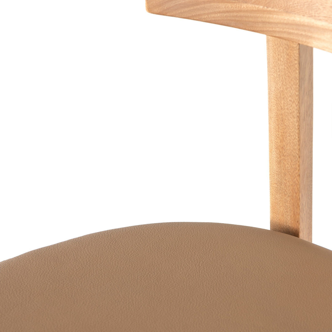 Tex Bar Stool - Natural Leather