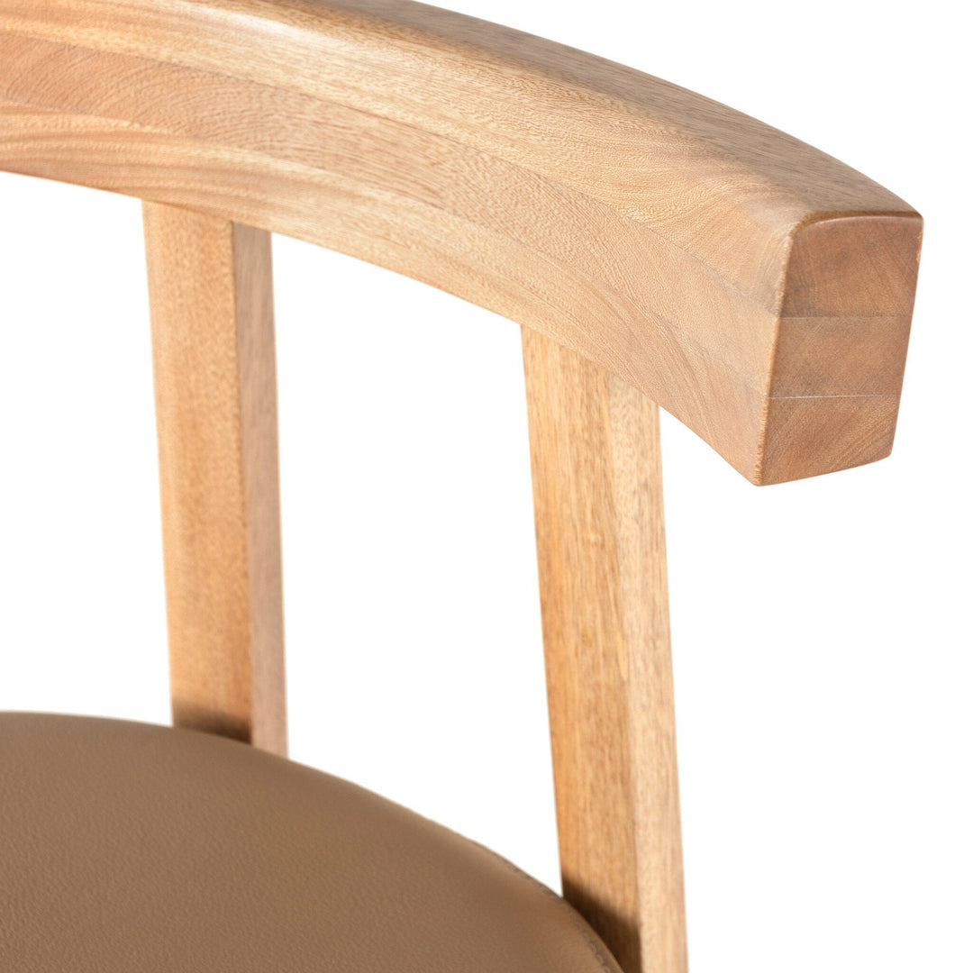 Tex Bar Stool - Natural Leather