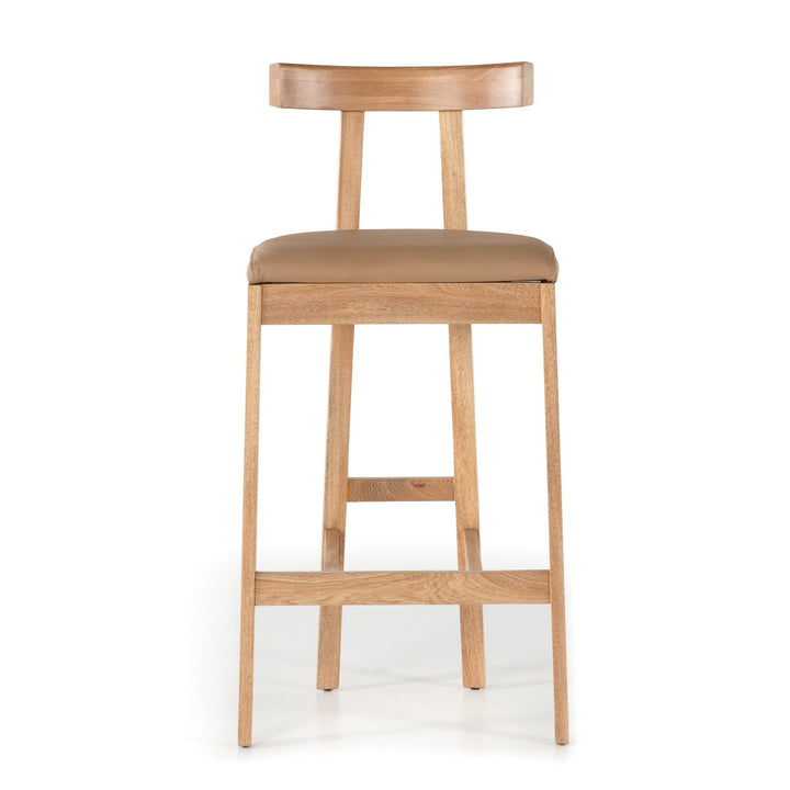 Tex Bar Stool - Natural Leather