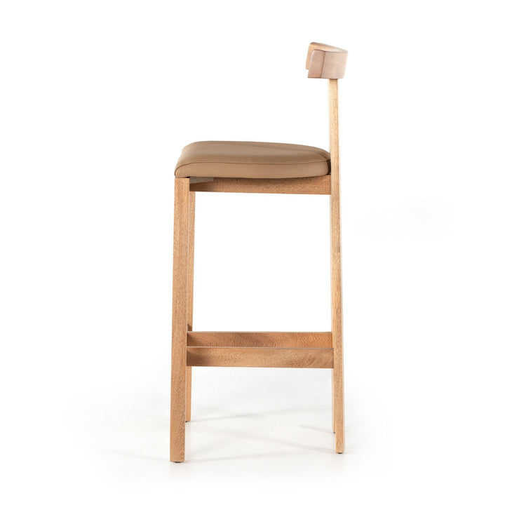 Tex Bar Stool - Natural Leather