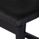 Tex Counter Stool - Black Leather