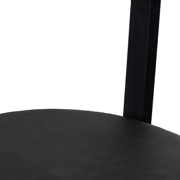 Tex Counter Stool - Black Leather