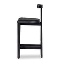 Tex Counter Stool - Black Leather