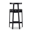 Tex Bar Stool - Black Leather