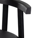 Tex Bar Stool - Black Leather