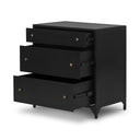 Belmont Large Storage Nightstand - Black