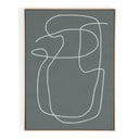 Line Abstract 2 by Dan Hobday - Natural Maple Floater