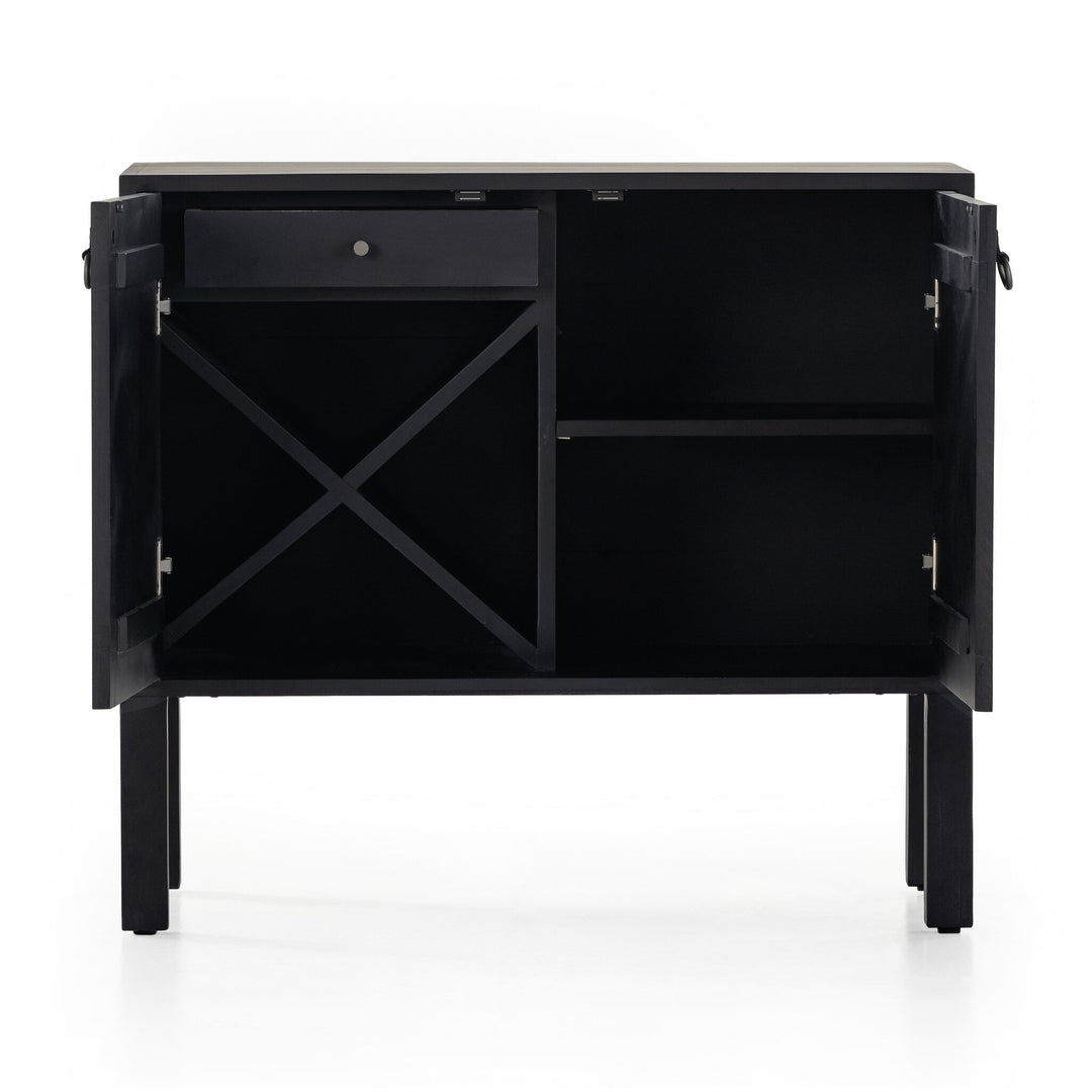 Ardoch Bar Cabinet | Black Wash