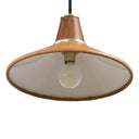Cullen Pendant - Camel Leather | Shiny White