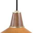 Cullen Pendant - Camel Leather | Shiny White