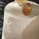Otero Outdoor Tapered End Table - Matte Stone