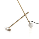 Becker Table Lamp - Charcoal and White Marble