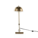 Becker Table Lamp - Charcoal and White Marble