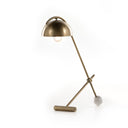 Becker Table Lamp - Charcoal and White Marble