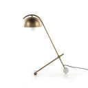 Becker Table Lamp - Charcoal and White Marble