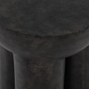 Sante End Table - Raw Black