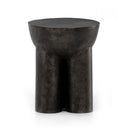 Sante End Table - Raw Black