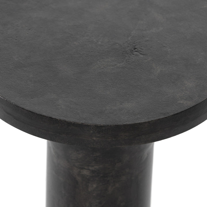 Paolo End Table | Raw Black