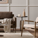 Cronos End Table - Hammered Grey