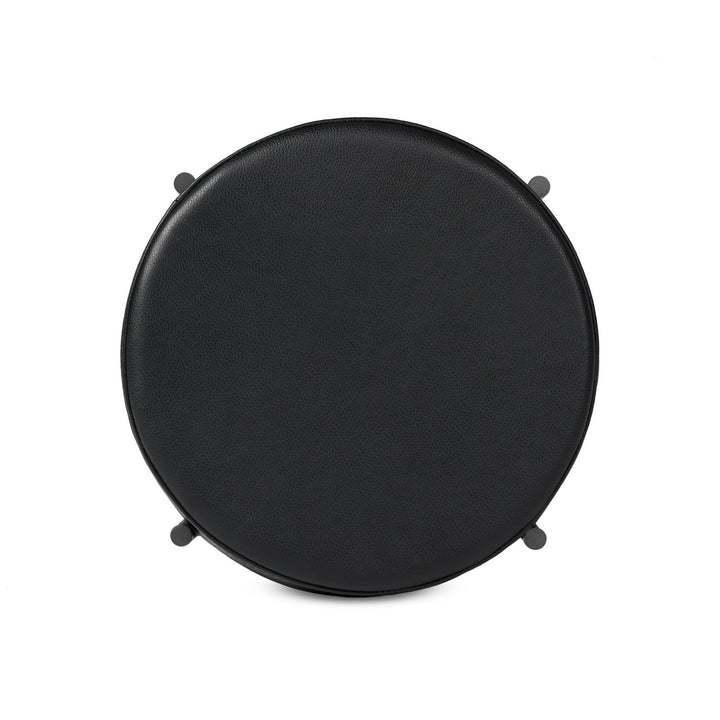 Nocona Counter Stool - Black Leather