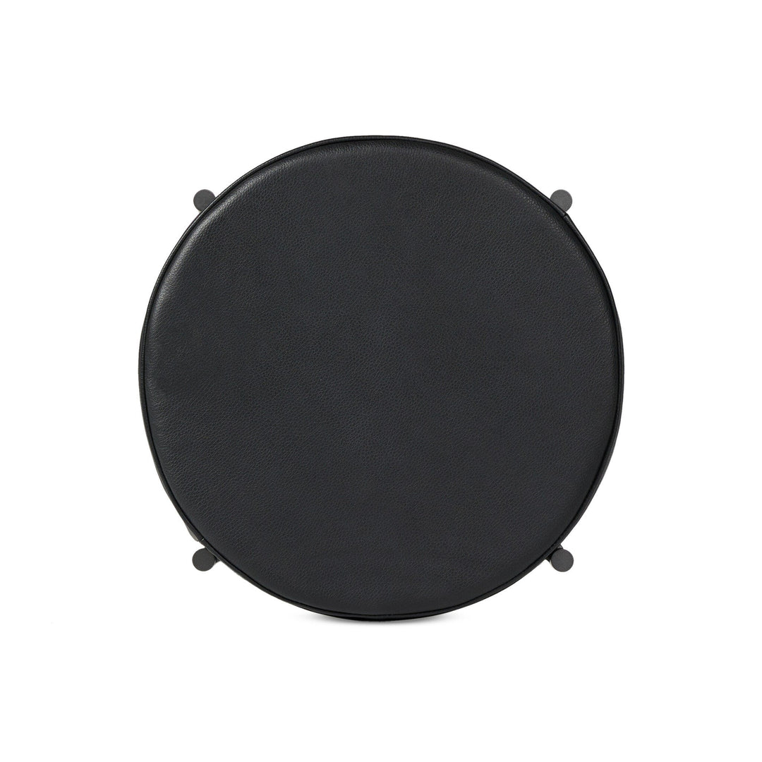 Nocona Bar Stool - Black Leather