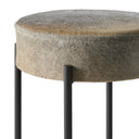 Nocona Bar Stool - Black & White Speckled Hide