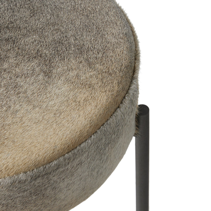 Nocona Bar Stool - Black & White Speckled Hide