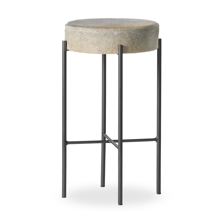 Nocona Bar Stool - Black & White Speckled Hide