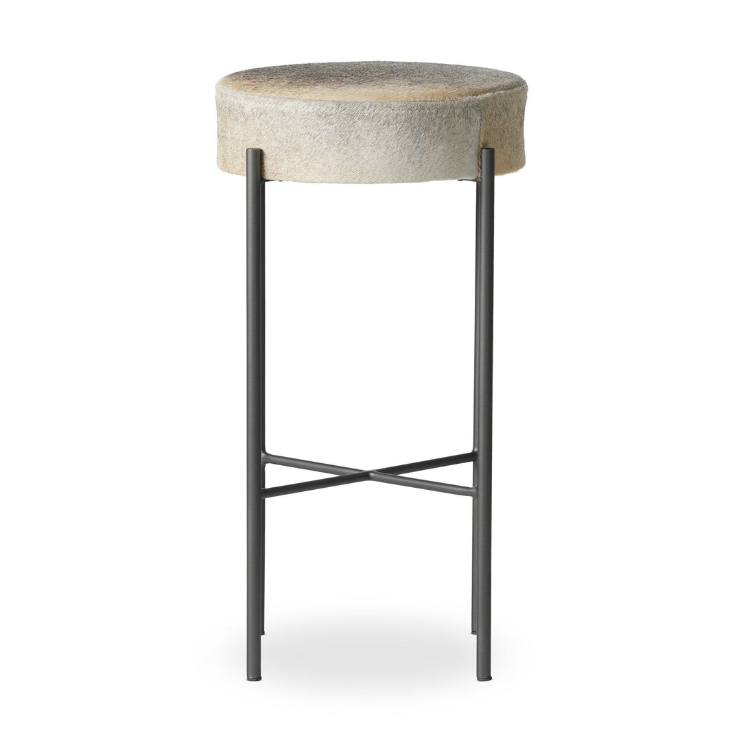 Nocona Bar Stool - Black & White Speckled Hide