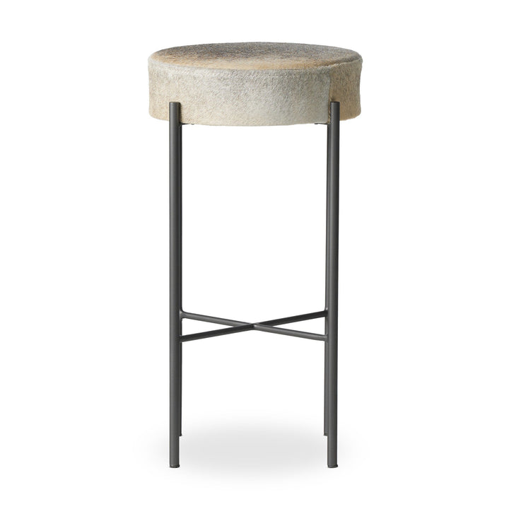 Nocona Bar Stool - Black & White Speckled Hide