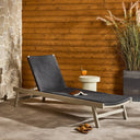Delano Outdoor Chaise - Thick Dark Grey Rope