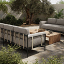 Hearst Outdoor Sofa - 99" - Venao Grey