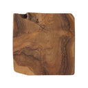 Teak Square Stool - Aged Natural Teak