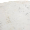 Helen Round Bistro Table - Polished White Marble