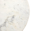 Helen Round Bistro Table - Polished White Marble