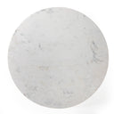 Helen Round Bistro Table - Polished White Marble