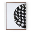 Global Disco Diptych, Black by Jess Engle - Walnut 2.5