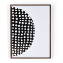 Global Disco Diptych, Black by Jess Engle - Walnut 2.5