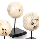 Organic Stone Sculptures, Set Of 3 - Black Marble