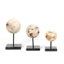Organic Stone Sculptures, Set Of 3 - Black Marble