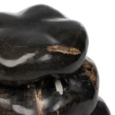 Petrified Wood Organic Sculpture, Set Of 3 - Dark Petrified Wood