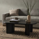 Paden Coffee Table - Aged Black Acacia | 51"