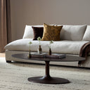 Simone Oval Coffee Table - Antique Rust