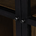 Millie Small Cabinet - Drifted Matte Black Veneer