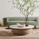 Caldwell Stone Coffee Table - White Marble
