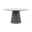 Skye Round Dining Table - White Marble