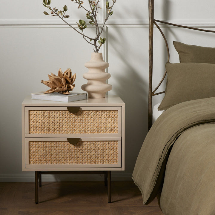 Luella Nightstand - Matte Alabaster