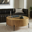 Eaton Drum Coffee Table - Light Oak Resin